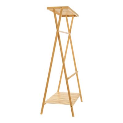 Portant à vêtements Horten bambou 140 x 90 x 45 cm naturel en.casa