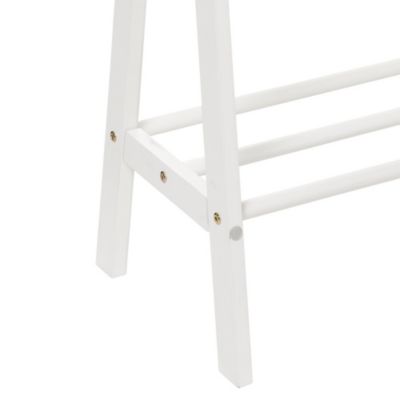 Portant à vêtements simple blanc