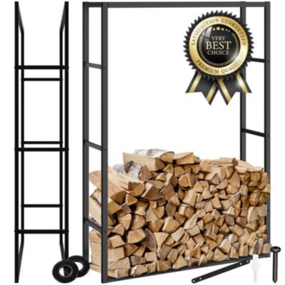 Porte-bûches pour intérieur & extérieur look industriel grand rangement