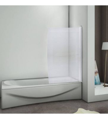 Porte baignoire Concerto sérigraphiée arrondi 85x150cm Alutrade