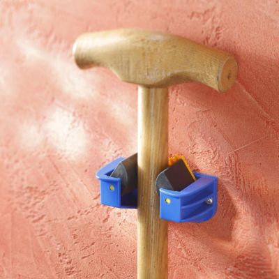Porte balais pour manches Ø 10 à 40 mm Mottez bleu