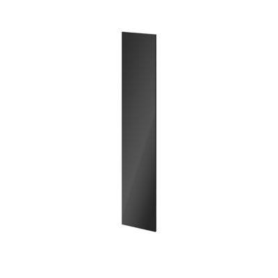 Porte battante anthracite brillant GoodHome Atomia H. 187,2 x 37,2 cm