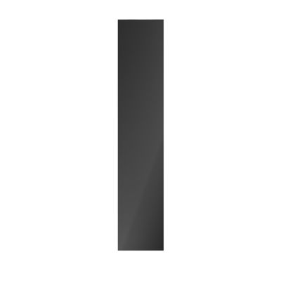 Porte battante anthracite brillant GoodHome Atomia H. 187,2 x 37,2 cm