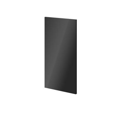 Porte battante anthracite brillant GoodHome Atomia H 74,7 x L. 37,2 cm