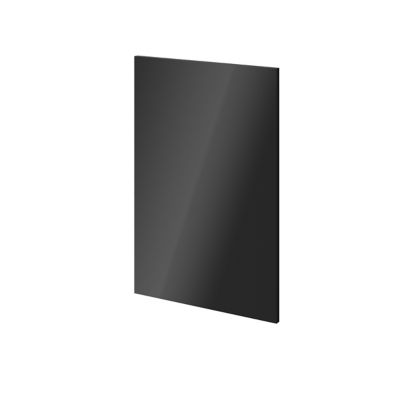 Porte battante anthracite brillant GoodHome Atomia H 74,7 x L. 49,7 cm