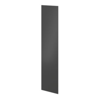 Porte battante anthracite GoodHome Atomia H. 224,7 x L. 49,7 cm