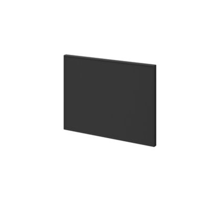 Porte battante anthracite mat GoodHome Atomia H 37,2 x L. 49,7 cm