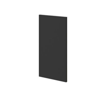 Porte battante anthracite mat GoodHome Atomia H 74,7 x L. 37,2 cm