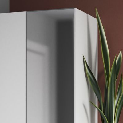 Porte battante argent miroir GoodHome Atomia H 224,7 x L. 49,7 cm