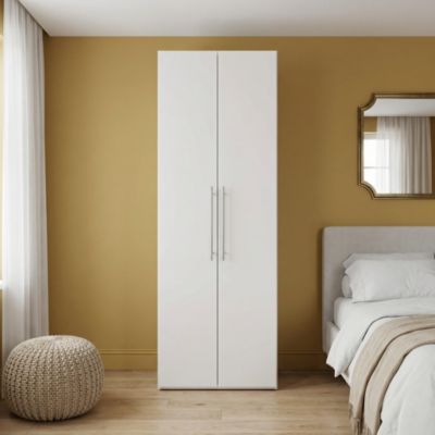 Porte battante blanche GoodHome Atomia H 224,7 x L. 37,2 cm