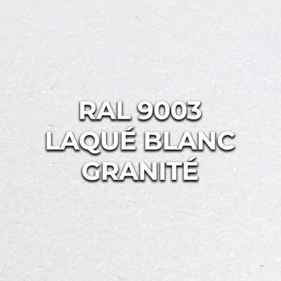 Porte battante blanche H 2040 x L 730 mm - 3 verres clairs horizontaux + béquille noire