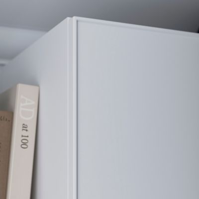 Porte battante blanche mate GoodHome Atomia H 187,2 x L. 49,7 cm