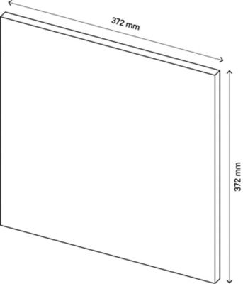 Porte battante blanche mate GoodHome Atomia H 37,2 x L. 37,2 cm