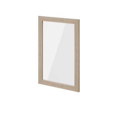 Porte battante effet chêne en verre GoodHome Atomia H 74,7 x L. 49,7 cm