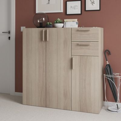 Porte battante effet chêne GoodHome Atomia H. 112,2 x L. 37,2 cm
