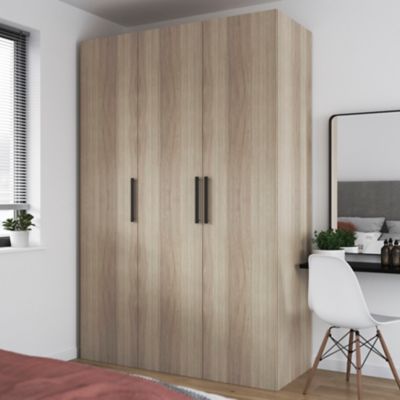 Porte battante effet chêne GoodHome Atomia H 224,7 x L. 49,7 cm
