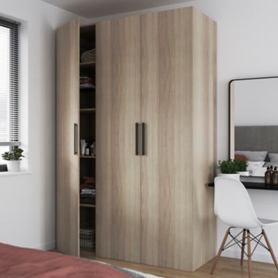 Porte battante effet chêne GoodHome Atomia H 224,7 x L. 49,7 cm