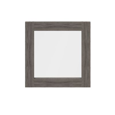 Porte battante effet chêne grisé en verre GoodHome Atomia H 37,2 x L. 37,2 cm