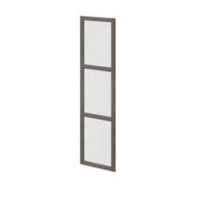Porte battante effet chêne grisé en verre opaque GoodHome Atomia H 187,2 x L. 49,7 cm
