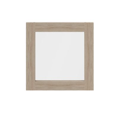 Porte battante en verre effet chêne GoodHome Atomia H 37,2 x L. 37,2 cm