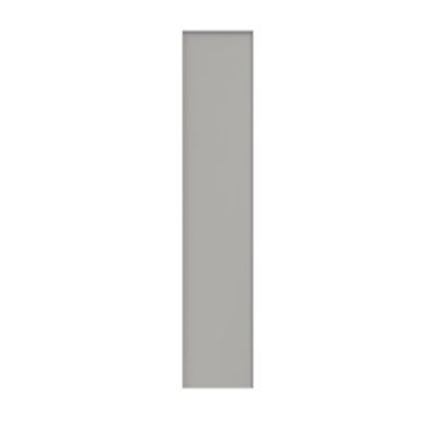 Porte battante gris clair mat GoodHome Atomia H.187,2 x L.37,2 cm