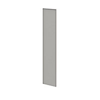 Porte battante grise claire mate GoodHome Atomia H. 187,2 x L. 37,2 cm