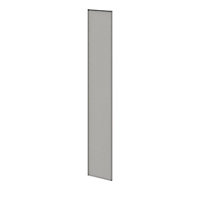 Porte battante grise claire mate GoodHome Atomia H. 224,7 x L. 37,2 cm