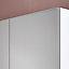 Porte battante grise claire mate GoodHome Atomia H. 224,7 x L. 49,7 cm