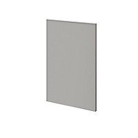 Porte battante grise claire mate GoodHome Atomia H 74,7 x L. 49,7 cm