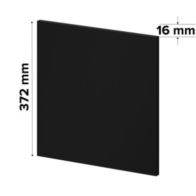 Porte battante noir GoodHome Atomia H. 37,2 x L. 37,2 cm