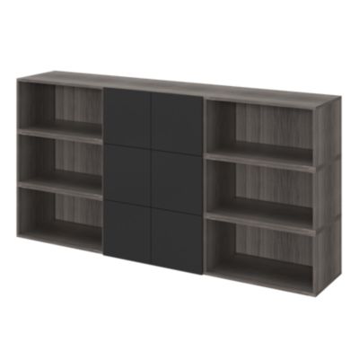 Porte battante noir GoodHome Atomia H. 37,2 x L. 37,2 cm