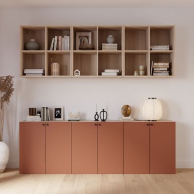 Porte battante terracotta GoodHome Atomia H. 74,7 x L. 37,2 cm