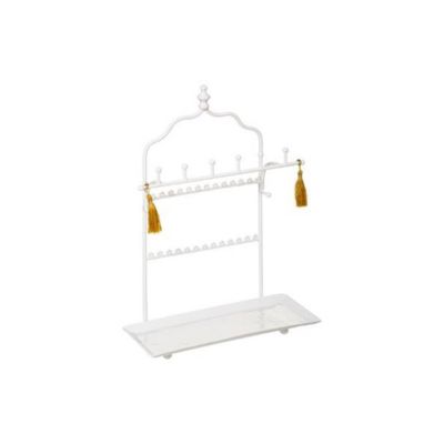 Porte-Bijoux Déco "Idylle Folk" 29cm Blanc