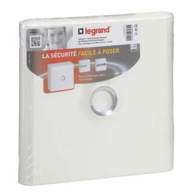 Porte blanche pour coffret 1 rangée Legrand DRIVIA