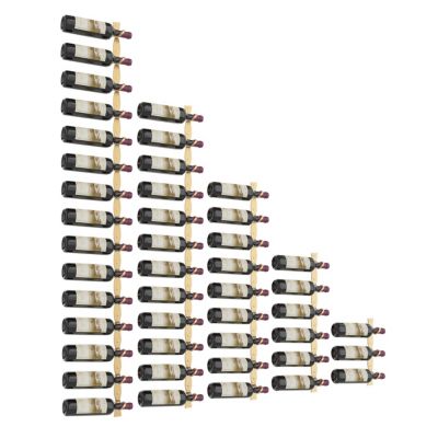Porte-Bouteille kit mural pour 45 bouteilles Bronze doré