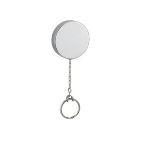Porte-clé enrouleur à câble rétracteur, 600mm, nickelé - THIRARD