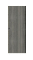 Porte coulissante Alpille effet bois gris H.204 x l.83 cm