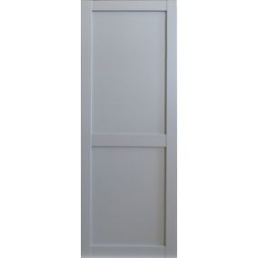 Porte Coulissante Athena 2 Panneaux Ral7035 H204 X L73 Gd Menuiseries