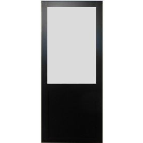 porte Coulissante Athena Noir H204 X L73 Gd Menuiseries