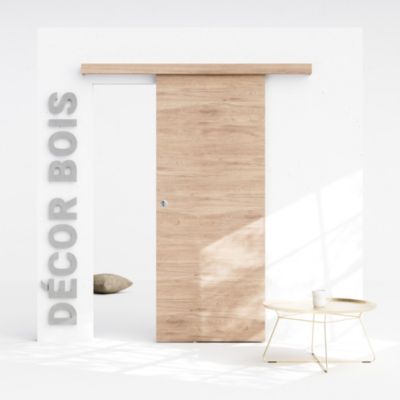 Porte Coulissante avec Rail - Denver 83 cm - Sans butée