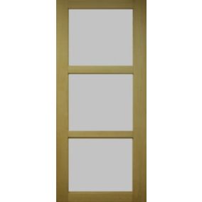 Porte Coulissante Ayous 3 Panneaux Gris Ral 7035 H204 X L73 + Systeme A Galandage Gd Menuiseries