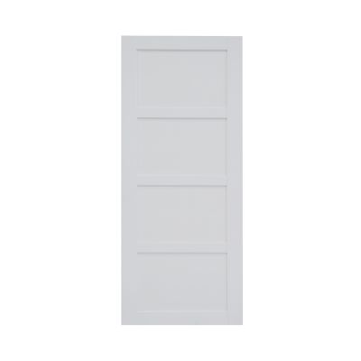 Porte coulissante Connemara 4 panneaux blanc H.204 x l.83 cm