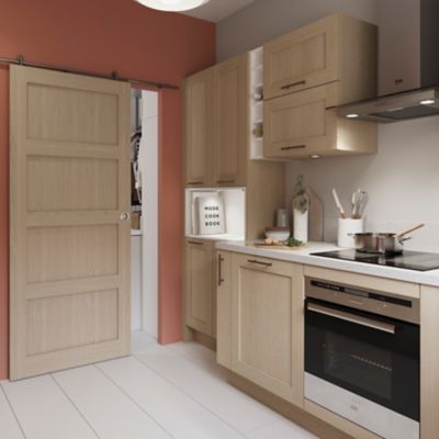 Porte coulissante Connemara chêne H.204 x l.83 cm