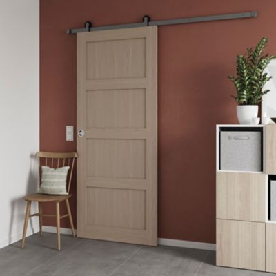 Porte coulissante Connemara chêne H.204 x l.83 cm