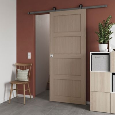 Porte coulissante Connemara chêne H.204 x l.83 cm