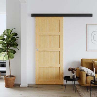 Porte coulissante Connemara pin H.204 x l.83 cm