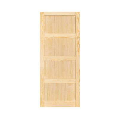 Porte coulissante Connemara pin H.204 x l.93 cm