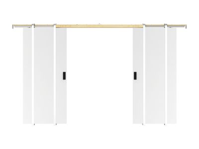 Porte coulissante double avec système à galandage 2 x H205 x L73 cm — free download
