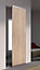 Porte coulissante Exmoor chêne H.204 x l.73 cm