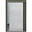Porte coulissante Geom Summa blanchi H.204 x l.93 cm